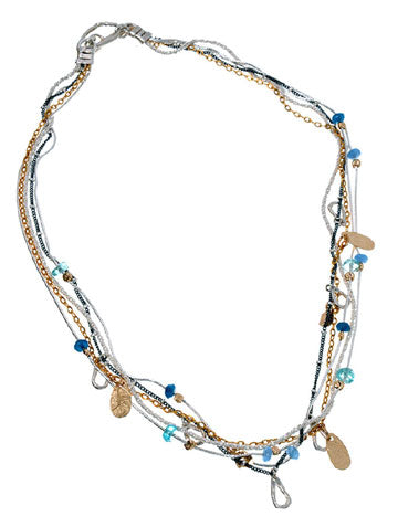Dganit Hen Mixed Metal and Chalcedony Necklace