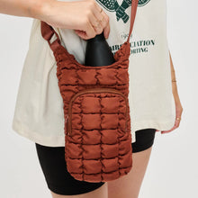Load image into Gallery viewer, Quilted Puffer Crossbody+Water Bottle