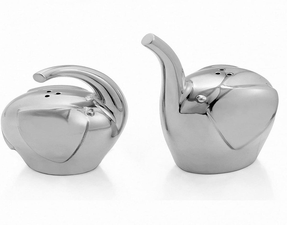 Nambe Elephant Salt and Pepper Shakers – CBL Fine Art