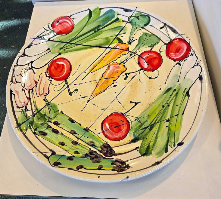 Donna Toohey Large Round Ceramic Platter