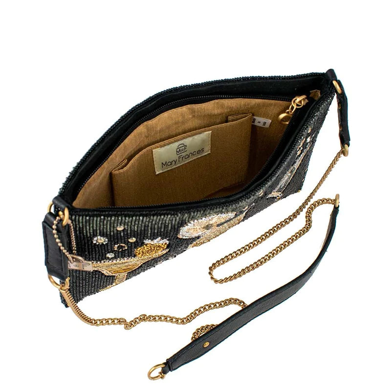 Mary Frances Another Round Beaded Clutch