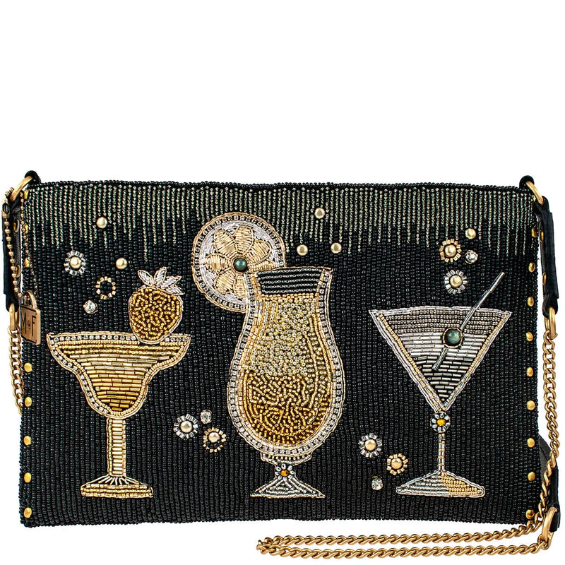 Mary Frances Another Round Beaded Clutch