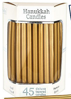 Gold Chanukah Candles