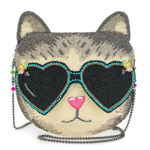 Load image into Gallery viewer, Cool Cat Beaded Handbag
