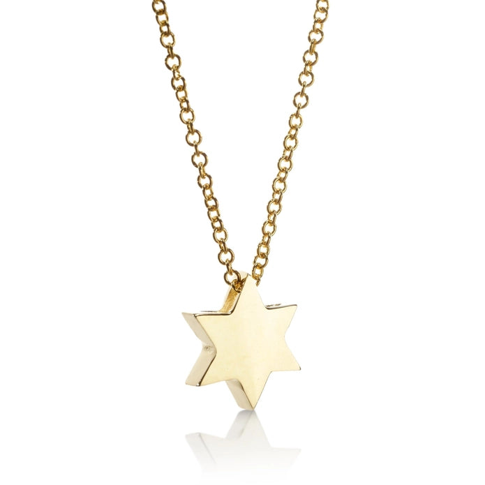 14K Gold Jewish Star