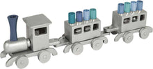 Load image into Gallery viewer, Yair Emanuel Anodized Aluminum Train Menorah
