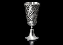 Load image into Gallery viewer, Laser Cut Steel "Chaos" Kiddush Cup
