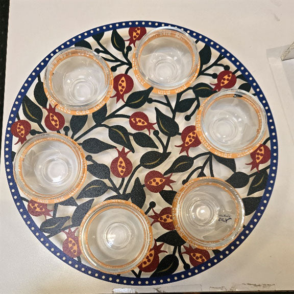 Dorit Pomegranate Seder Plate