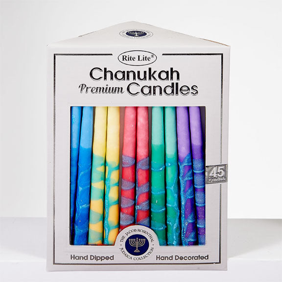 Multicolor Chanukah Candles