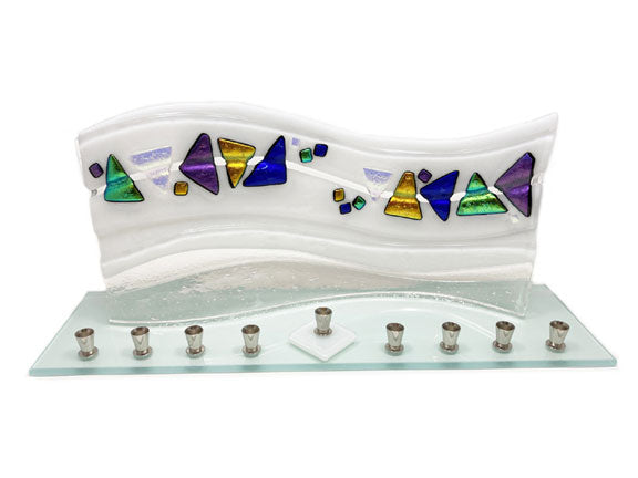 Sara Beames White Quasar Menorah