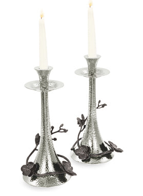 Michael Aram Black Orchid Candlesticks