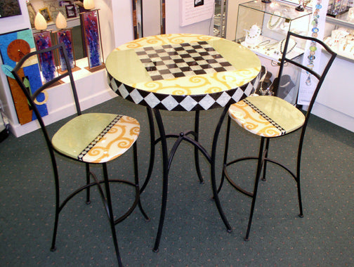 Bistro Table with Stools CBL Fine Art