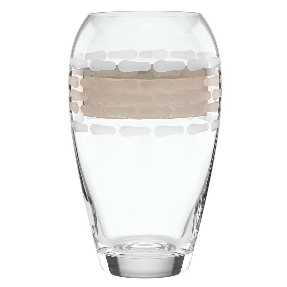 Michael Wainwright Truro Glass Vase in Platinum