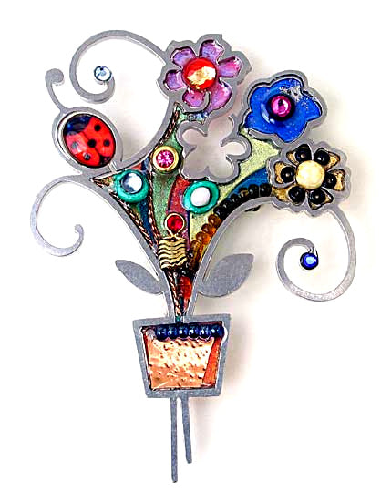 Flower Pot Pin
