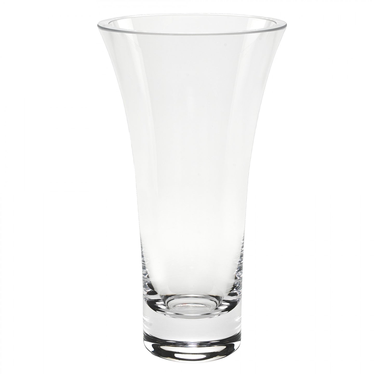 Mouthblown Clear Crystal Vase