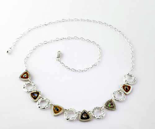 Ann Carol Designs Circle-Triangle Necklace