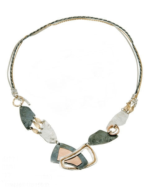 Dganit Hen Mixed Metal and Assorted Shapes Necklace