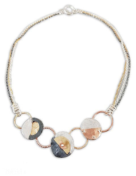 Dganit Hen Open and Closed Circle Necklace