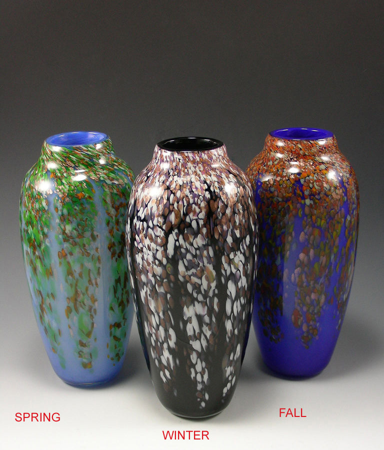 Classic Wisteria Glass Vase