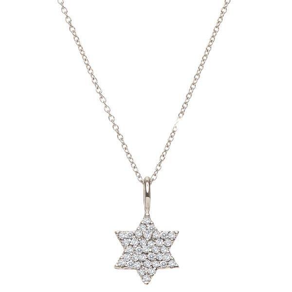 Pave Diamond Jewish Star