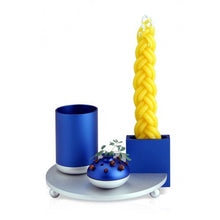 Load image into Gallery viewer, Dabbah Judaica 4-Piece Anodized Aluminum Havdala Set

