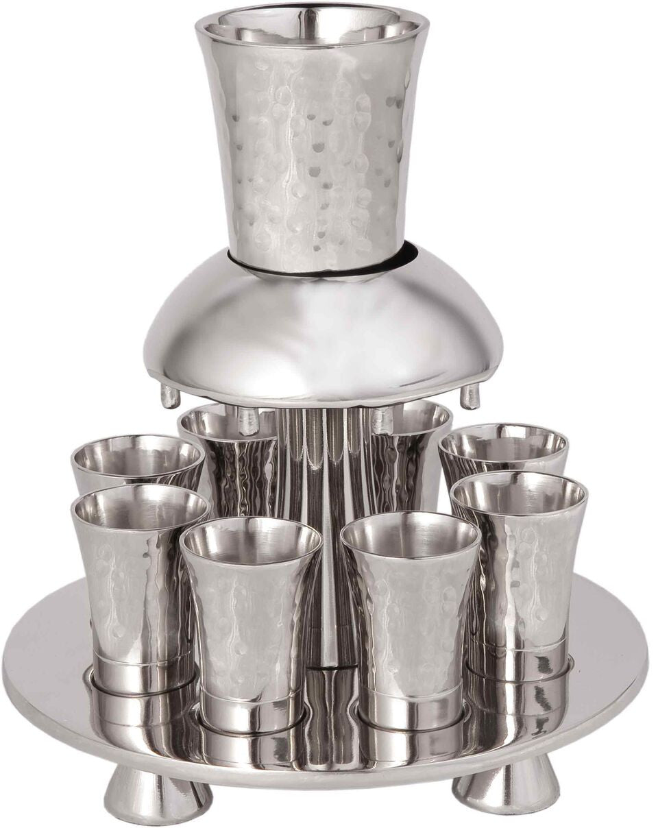 Hammered 8-Cup Fountain Set