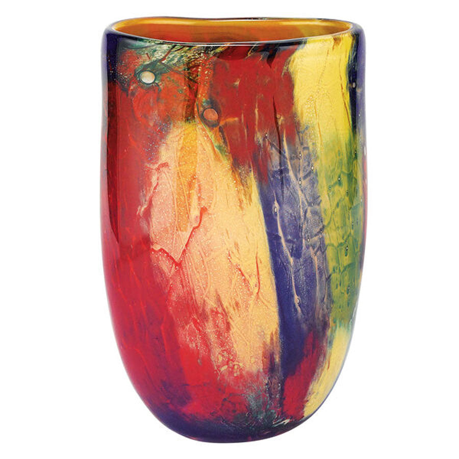 Firestorm Murano-Style Glass Vase