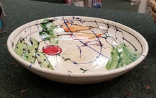 Load image into Gallery viewer, Donna Toohey Large Shallow Ceramic Serving Bowl
